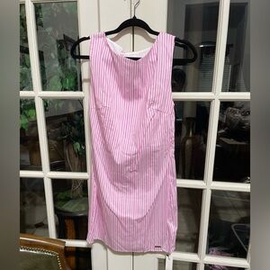 NWT Missguided Pink and White Striped Dress Size Medium